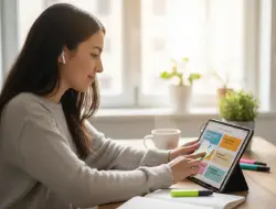 Imagen: Mujer con tablet